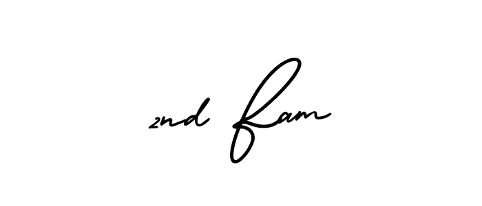 Similarly AmerikaSignatureDemo-Regular is the best handwritten signature design. Signature creator online .You can use it as an online autograph creator for name 2nd Fam. 2nd Fam signature style 3 images and pictures png
