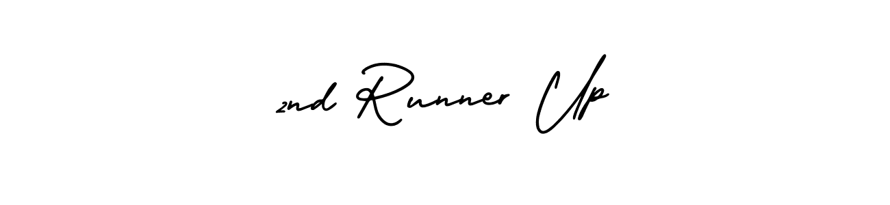 How to make 2nd Runner Up name signature. Use AmerikaSignatureDemo-Regular style for creating short signs online. This is the latest handwritten sign. 2nd Runner Up signature style 3 images and pictures png