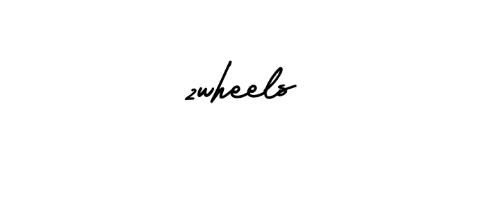 How to make 2wheels name signature. Use AmerikaSignatureDemo-Regular style for creating short signs online. This is the latest handwritten sign. 2wheels signature style 3 images and pictures png