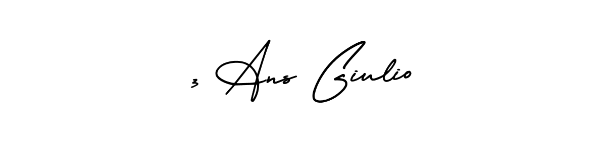 It looks lik you need a new signature style for name 3 Ans Giulio. Design unique handwritten (AmerikaSignatureDemo-Regular) signature with our free signature maker in just a few clicks. 3 Ans Giulio signature style 3 images and pictures png