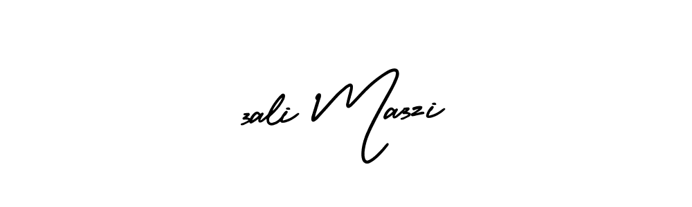 You should practise on your own different ways (AmerikaSignatureDemo-Regular) to write your name (3ali Ma3zi) in signature. don't let someone else do it for you. 3ali Ma3zi signature style 3 images and pictures png