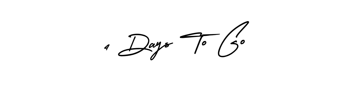 You should practise on your own different ways (AmerikaSignatureDemo-Regular) to write your name (4 Days To Go) in signature. don't let someone else do it for you. 4 Days To Go signature style 3 images and pictures png