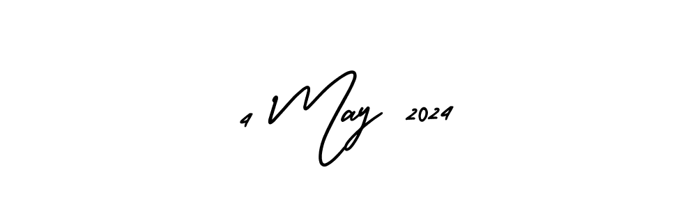 Design your own signature with our free online signature maker. With this signature software, you can create a handwritten (AmerikaSignatureDemo-Regular) signature for name 4 May 2024. 4 May 2024 signature style 3 images and pictures png