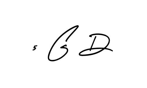 The best way (AmerikaSignatureDemo-Regular) to make a short signature is to pick only two or three words in your name. The name 5 G D include a total of six letters. For converting this name. 5 G D signature style 3 images and pictures png