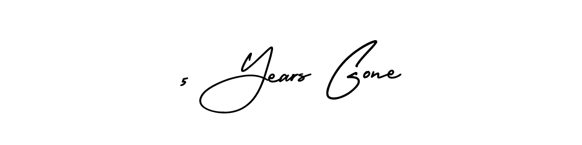 Create a beautiful signature design for name 5 Years Gone. With this signature (AmerikaSignatureDemo-Regular) fonts, you can make a handwritten signature for free. 5 Years Gone signature style 3 images and pictures png
