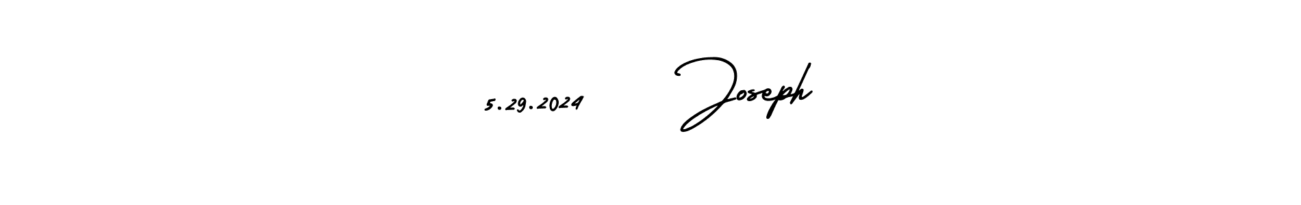 Create a beautiful signature design for name 5.29.2024    Joseph. With this signature (AmerikaSignatureDemo-Regular) fonts, you can make a handwritten signature for free. 5.29.2024    Joseph signature style 3 images and pictures png