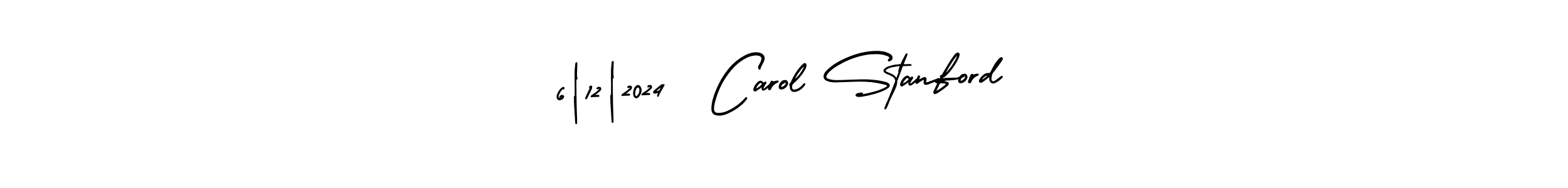 How to make 6|12|2024  Carol Stanford signature? AmerikaSignatureDemo-Regular is a professional autograph style. Create handwritten signature for 6|12|2024  Carol Stanford name. 6|12|2024  Carol Stanford signature style 3 images and pictures png