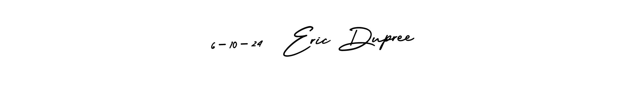 Make a beautiful signature design for name 6-10-24  Eric Dupree. With this signature (AmerikaSignatureDemo-Regular) style, you can create a handwritten signature for free. 6-10-24  Eric Dupree signature style 3 images and pictures png