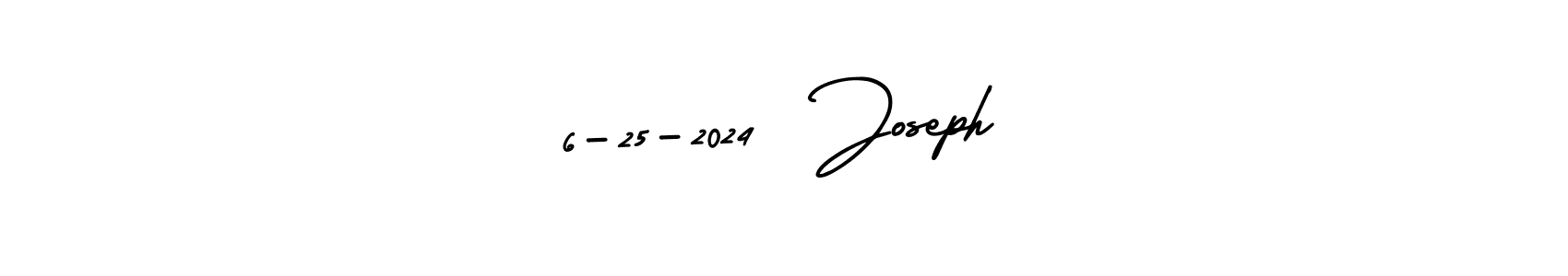 if you are searching for the best signature style for your name 6-25-2024  Joseph. so please give up your signature search. here we have designed multiple signature styles  using AmerikaSignatureDemo-Regular. 6-25-2024  Joseph signature style 3 images and pictures png