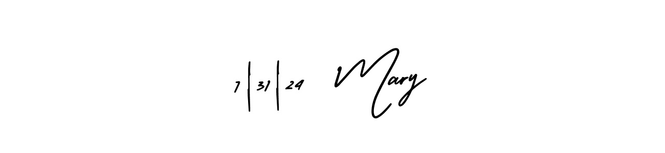 How to make 7|31|24  Mary name signature. Use AmerikaSignatureDemo-Regular style for creating short signs online. This is the latest handwritten sign. 7|31|24  Mary signature style 3 images and pictures png