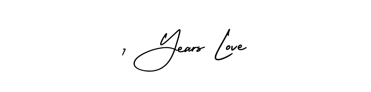 Similarly AmerikaSignatureDemo-Regular is the best handwritten signature design. Signature creator online .You can use it as an online autograph creator for name 7 Years Love. 7 Years Love signature style 3 images and pictures png