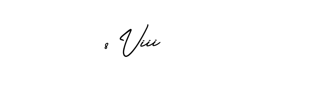 Design your own signature with our free online signature maker. With this signature software, you can create a handwritten (AmerikaSignatureDemo-Regular) signature for name 8 Viii     . 8 Viii      signature style 3 images and pictures png