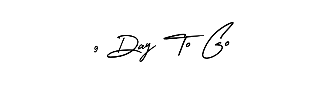 How to Draw 9 Day To Go signature style? AmerikaSignatureDemo-Regular is a latest design signature styles for name 9 Day To Go. 9 Day To Go signature style 3 images and pictures png
