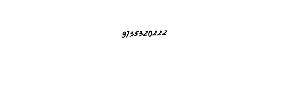 AmerikaSignatureDemo-Regular is a professional signature style that is perfect for those who want to add a touch of class to their signature. It is also a great choice for those who want to make their signature more unique. Get 9735320222 name to fancy signature for free. 9735320222 signature style 3 images and pictures png