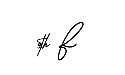 Also we have 9th F name is the best signature style. Create professional handwritten signature collection using AmerikaSignatureDemo-Regular autograph style. 9th F signature style 3 images and pictures png