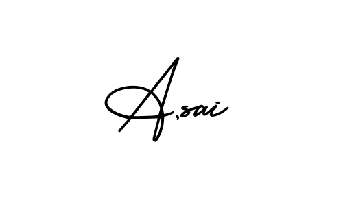 Similarly AmerikaSignatureDemo-Regular is the best handwritten signature design. Signature creator online .You can use it as an online autograph creator for name A,sai. A,sai signature style 3 images and pictures png