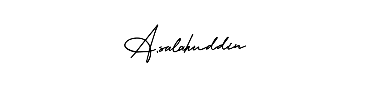 It looks lik you need a new signature style for name A,salahuddin. Design unique handwritten (AmerikaSignatureDemo-Regular) signature with our free signature maker in just a few clicks. A,salahuddin signature style 3 images and pictures png