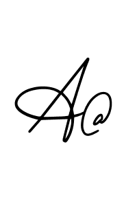 A@ stylish signature style. Best Handwritten Sign (AmerikaSignatureDemo-Regular) for my name. Handwritten Signature Collection Ideas for my name A@. A@ signature style 3 images and pictures png