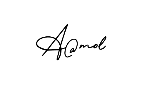 Also we have A@mol name is the best signature style. Create professional handwritten signature collection using AmerikaSignatureDemo-Regular autograph style. A@mol signature style 3 images and pictures png