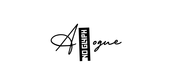 How to make Açogue signature? AmerikaSignatureDemo-Regular is a professional autograph style. Create handwritten signature for Açogue name. Açogue signature style 3 images and pictures png