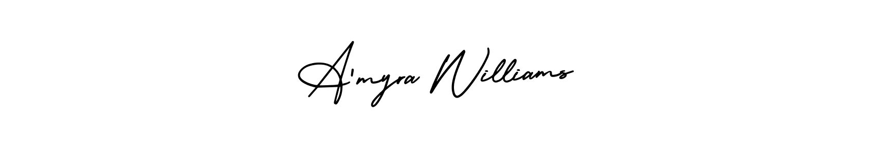 You can use this online signature creator to create a handwritten signature for the name A’myra Williams. This is the best online autograph maker. A’myra Williams signature style 3 images and pictures png