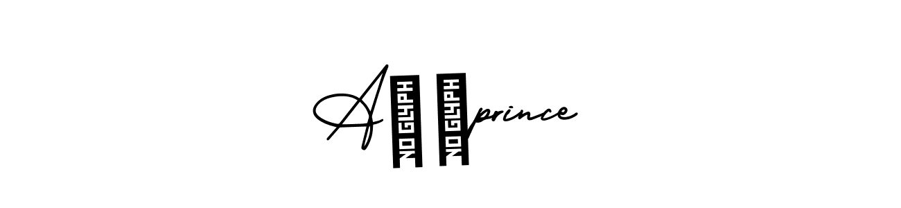 Similarly AmerikaSignatureDemo-Regular is the best handwritten signature design. Signature creator online .You can use it as an online autograph creator for name A♥️prince. A♥️prince signature style 3 images and pictures png