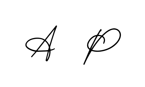 Best and Professional Signature Style for A   P. AmerikaSignatureDemo-Regular Best Signature Style Collection. A   P signature style 3 images and pictures png
