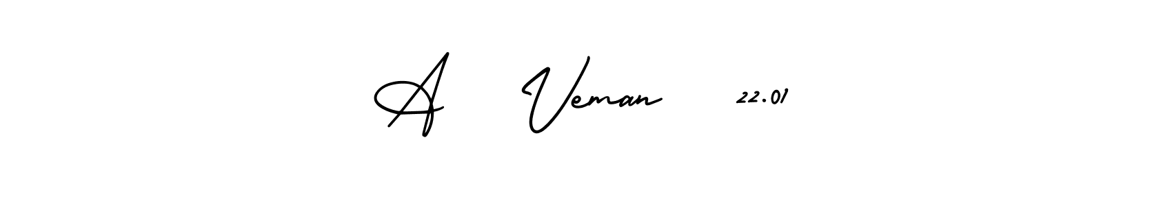 It looks lik you need a new signature style for name A   Veman   22.01. Design unique handwritten (AmerikaSignatureDemo-Regular) signature with our free signature maker in just a few clicks. A   Veman   22.01 signature style 3 images and pictures png