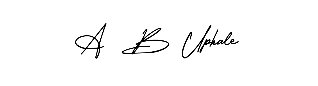 if you are searching for the best signature style for your name A  B Uphale. so please give up your signature search. here we have designed multiple signature styles  using AmerikaSignatureDemo-Regular. A  B Uphale signature style 3 images and pictures png