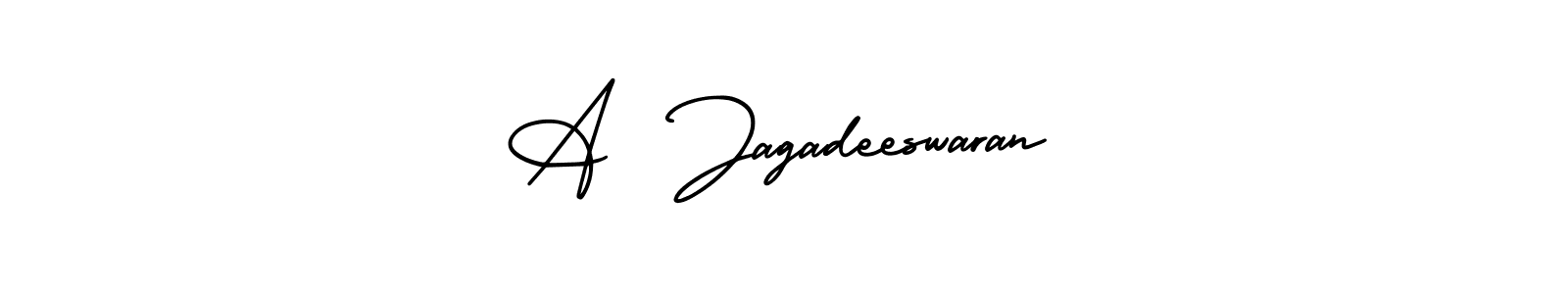 It looks lik you need a new signature style for name A  Jagadeeswaran. Design unique handwritten (AmerikaSignatureDemo-Regular) signature with our free signature maker in just a few clicks. A  Jagadeeswaran signature style 3 images and pictures png