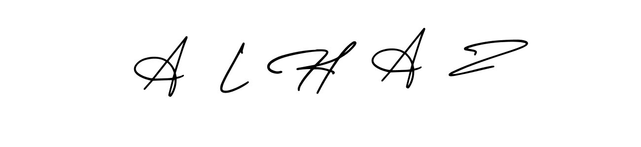 Best and Professional Signature Style for A  L  H  A  Z. AmerikaSignatureDemo-Regular Best Signature Style Collection. A  L  H  A  Z signature style 3 images and pictures png