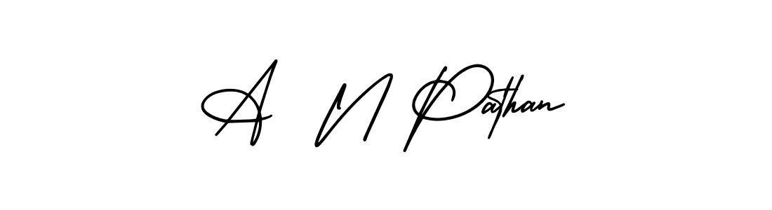 How to Draw A  N Pathan signature style? AmerikaSignatureDemo-Regular is a latest design signature styles for name A  N Pathan. A  N Pathan signature style 3 images and pictures png