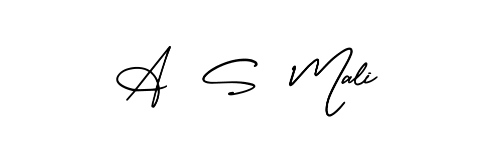 Also we have A  S  Mali name is the best signature style. Create professional handwritten signature collection using AmerikaSignatureDemo-Regular autograph style. A  S  Mali signature style 3 images and pictures png