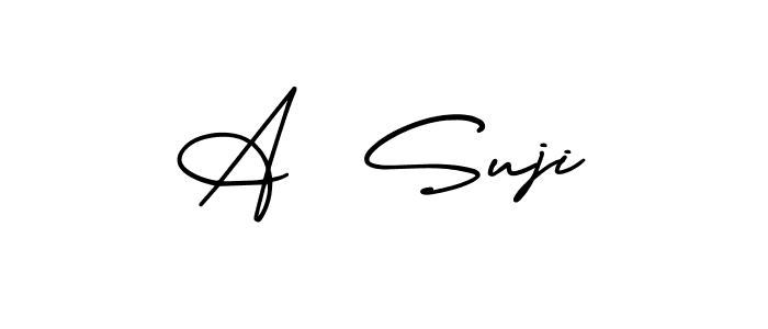Also we have A  Suji name is the best signature style. Create professional handwritten signature collection using AmerikaSignatureDemo-Regular autograph style. A  Suji signature style 3 images and pictures png