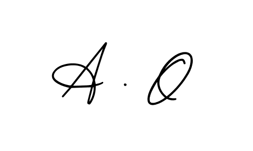This is the best signature style for the A . O name. Also you like these signature font (AmerikaSignatureDemo-Regular). Mix name signature. A . O signature style 3 images and pictures png