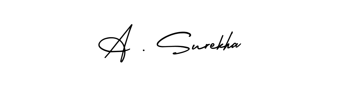 Use a signature maker to create a handwritten signature online. With this signature software, you can design (AmerikaSignatureDemo-Regular) your own signature for name A . Surekha. A . Surekha signature style 3 images and pictures png