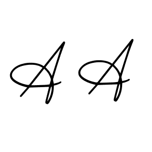Best and Professional Signature Style for A A. AmerikaSignatureDemo-Regular Best Signature Style Collection. A A signature style 3 images and pictures png