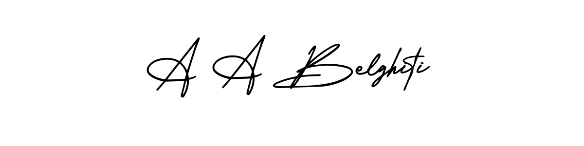 Similarly AmerikaSignatureDemo-Regular is the best handwritten signature design. Signature creator online .You can use it as an online autograph creator for name A A Belghiti. A A Belghiti signature style 3 images and pictures png