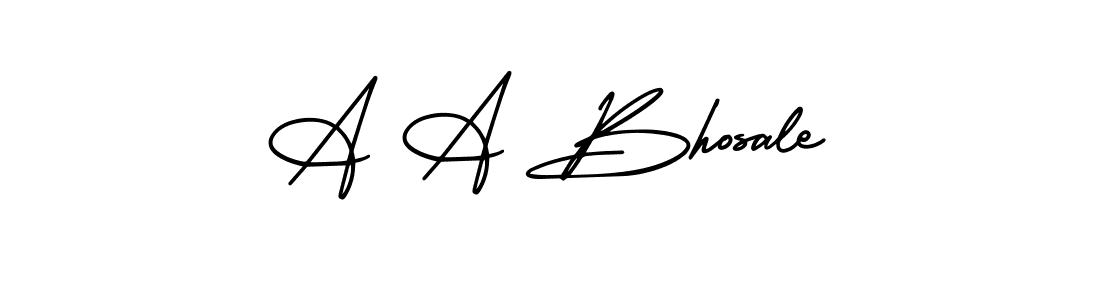 How to make A A Bhosale signature? AmerikaSignatureDemo-Regular is a professional autograph style. Create handwritten signature for A A Bhosale name. A A Bhosale signature style 3 images and pictures png