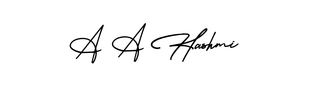 How to Draw A A Hashmi signature style? AmerikaSignatureDemo-Regular is a latest design signature styles for name A A Hashmi. A A Hashmi signature style 3 images and pictures png