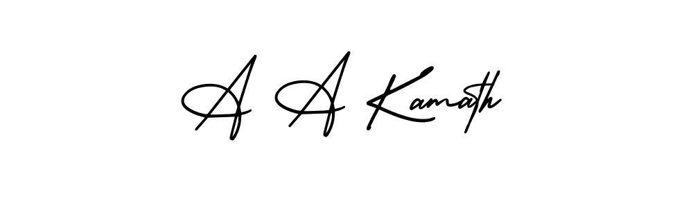 Also we have A A Kamath name is the best signature style. Create professional handwritten signature collection using AmerikaSignatureDemo-Regular autograph style. A A Kamath signature style 3 images and pictures png