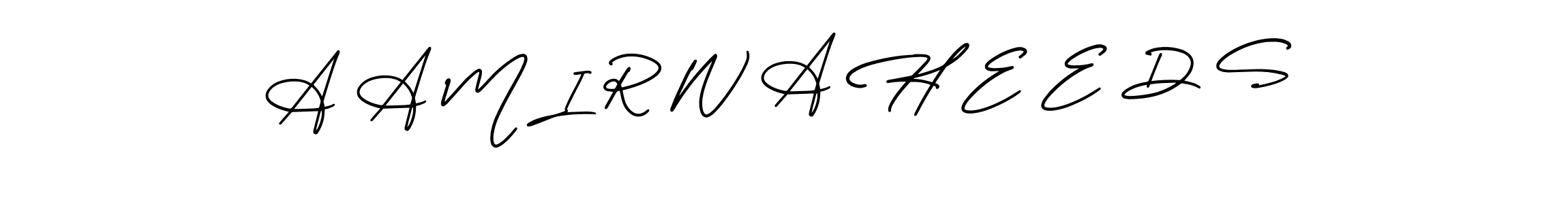 How to make A A M I R W A H E E D S signature? AmerikaSignatureDemo-Regular is a professional autograph style. Create handwritten signature for A A M I R W A H E E D S name. A A M I R W A H E E D S signature style 3 images and pictures png