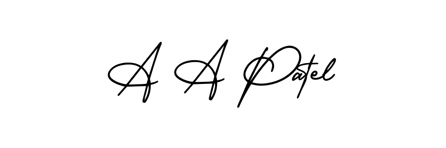 How to make A A Patel signature? AmerikaSignatureDemo-Regular is a professional autograph style. Create handwritten signature for A A Patel name. A A Patel signature style 3 images and pictures png