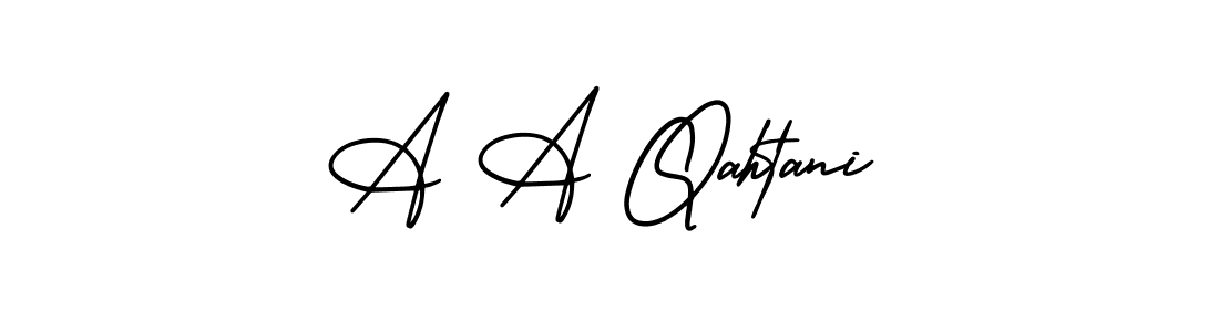 Design your own signature with our free online signature maker. With this signature software, you can create a handwritten (AmerikaSignatureDemo-Regular) signature for name A A Qahtani. A A Qahtani signature style 3 images and pictures png