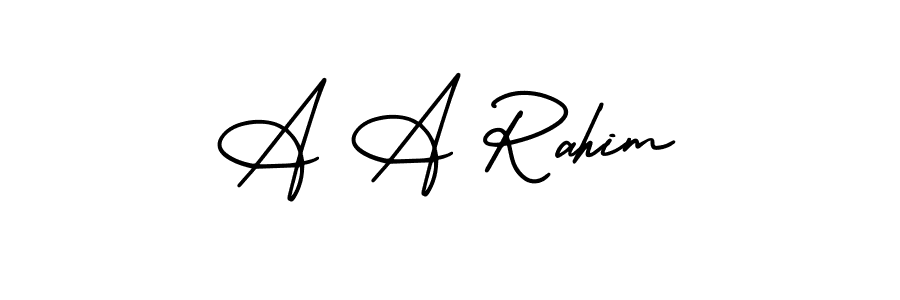 Once you've used our free online signature maker to create your best signature AmerikaSignatureDemo-Regular style, it's time to enjoy all of the benefits that A A Rahim name signing documents. A A Rahim signature style 3 images and pictures png