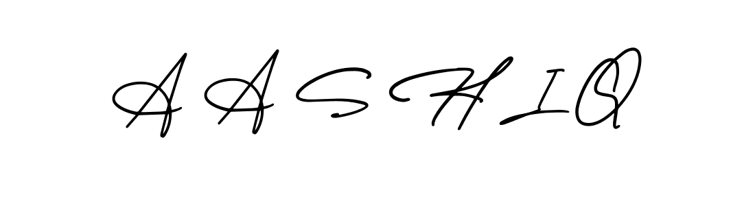 The best way (AmerikaSignatureDemo-Regular) to make a short signature is to pick only two or three words in your name. The name A A S H I Q include a total of six letters. For converting this name. A A S H I Q signature style 3 images and pictures png