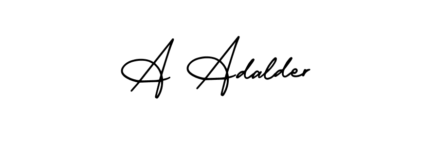 Also You can easily find your signature by using the search form. We will create A Adalder name handwritten signature images for you free of cost using AmerikaSignatureDemo-Regular sign style. A Adalder signature style 3 images and pictures png