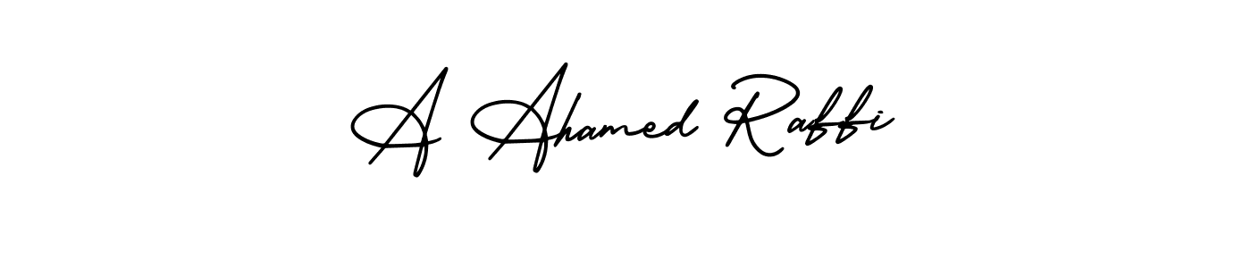 Similarly AmerikaSignatureDemo-Regular is the best handwritten signature design. Signature creator online .You can use it as an online autograph creator for name A Ahamed Raffi. A Ahamed Raffi signature style 3 images and pictures png