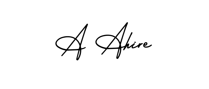 Once you've used our free online signature maker to create your best signature AmerikaSignatureDemo-Regular style, it's time to enjoy all of the benefits that A Ahire name signing documents. A Ahire signature style 3 images and pictures png