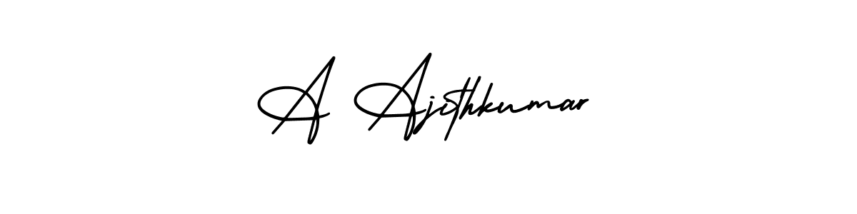 It looks lik you need a new signature style for name A Ajithkumar. Design unique handwritten (AmerikaSignatureDemo-Regular) signature with our free signature maker in just a few clicks. A Ajithkumar signature style 3 images and pictures png